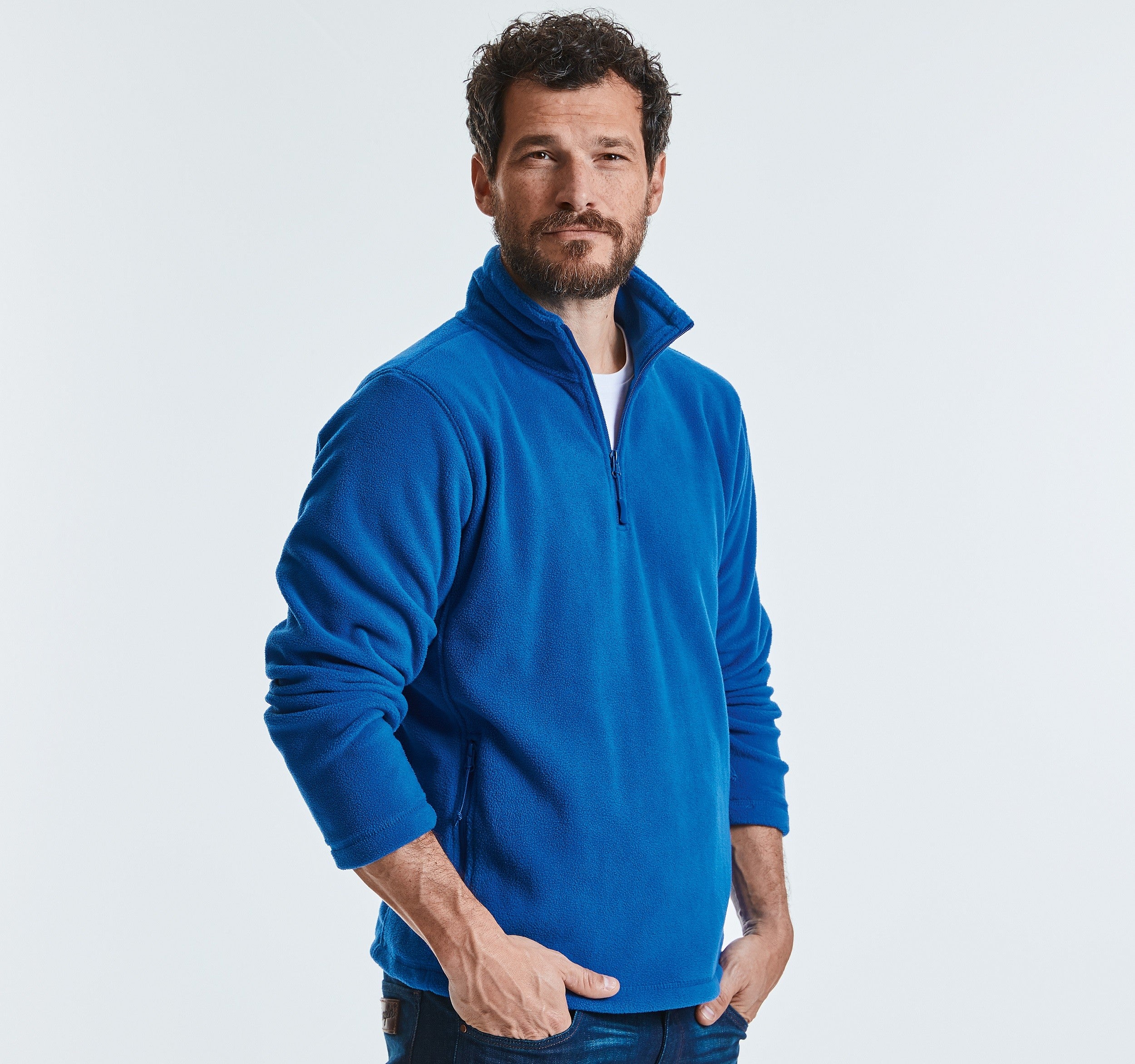 Quarter Zip Outdoor Fleece | BRIGHT ROYAL